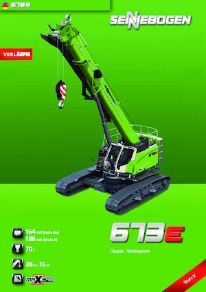 Paletli vinçler - teleskopik bom Sennebogen 673 R