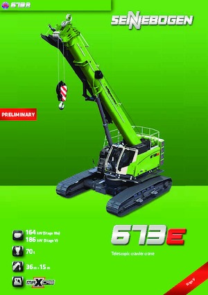 Paletli vinçler - teleskopik bom Sennebogen 673 R