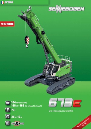 Paletli vinçler - teleskopik bom Sennebogen 673 R