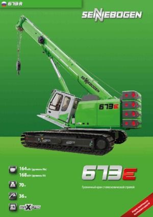 Paletli vinçler - teleskopik bom Sennebogen 673 R
