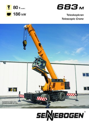 Crawler cranes - Telescopic boom Sennebogen 683 R