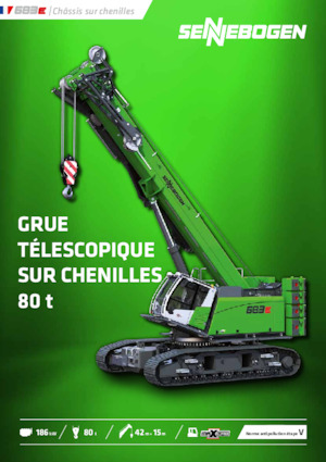 Crawler cranes - Telescopic boom Sennebogen 683E