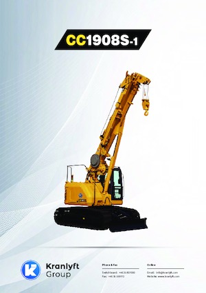 Crawler cranes - Telescopic boom Maeda CC1908