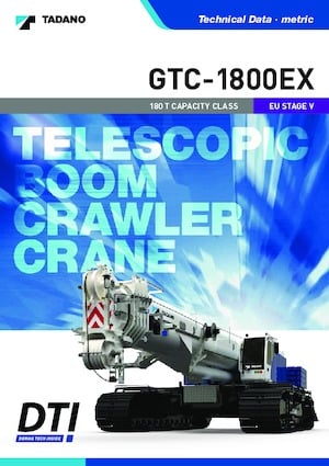 Crawler cranes - Telescopic boom Tadano GTC-2000