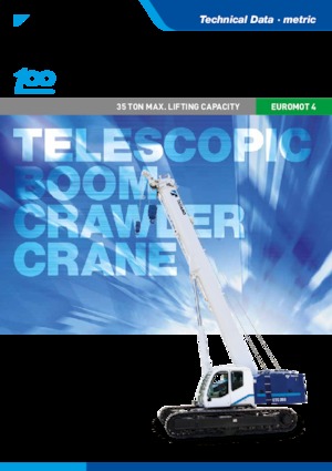 Crawler cranes - Telescopic boom Tadano GTC-350