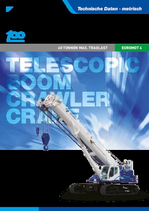 Crawler cranes - Telescopic boom Tadano GTC-600