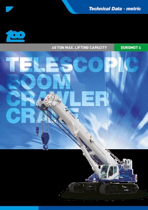 Crawler cranes - Telescopic boom Tadano GTC-600