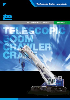Crawler cranes - Telescopic boom Tadano GTC-800