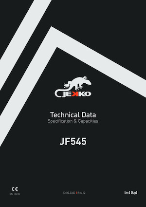 Crawler cranes - Telescopic boom Jekko JF545 V-MAX