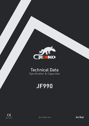 Crawler cranes - Telescopic boom Jekko JF990