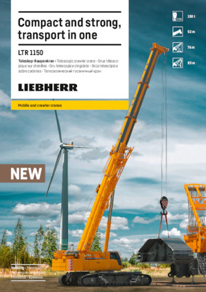 Crawler cranes - Telescopic boom Liebherr LTR 1150