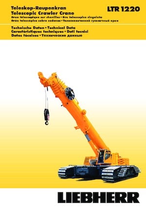 Crawler cranes - Telescopic boom Liebherr LTR 1220