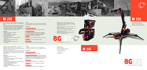 Crawler cranes - Telescopic boom BG Lift M 250