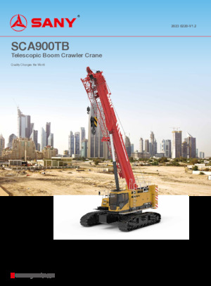 Paletli vinçler - teleskopik bom Sany SCA900TB