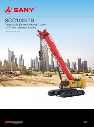 Paletli vinçler - teleskopik bom Sany SCC1000TB