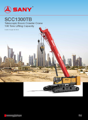 Crawler cranes - Telescopic boom Sany SCC1300TB 