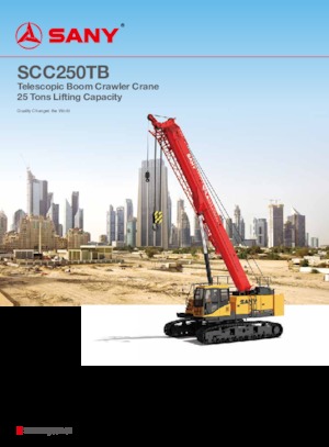 Crawler cranes - Telescopic boom Sany SCC250TB