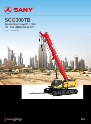 Crawler cranes - Telescopic boom Sany SCC300TB