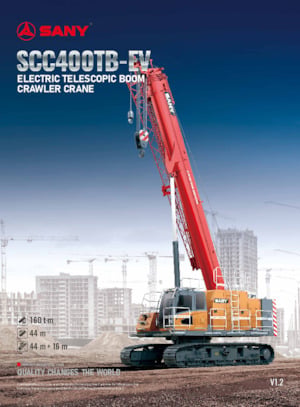 Crawler cranes - Telescopic boom Sany SCC400TB-EV