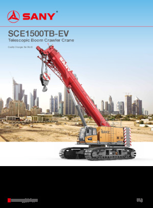 Crawler cranes - Telescopic boom Sany SCE1500TB-EV