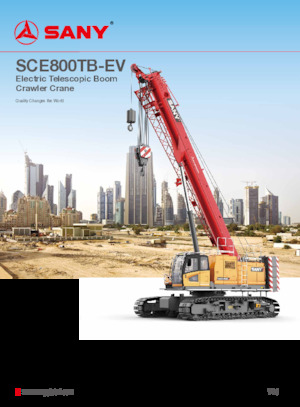Crawler cranes - Telescopic boom Sany SCE800TB-EV