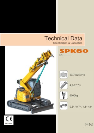 Crawler cranes - Telescopic boom Jekko SPK60