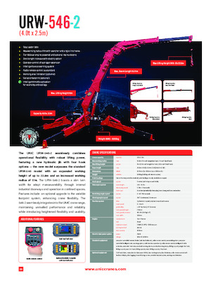 Paletli vinçler - teleskopik bom UNIC URW-546-2