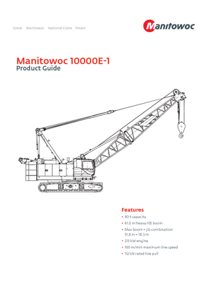 Paletli vinçler - kafes patlaması Manitowoc 10000 E-1