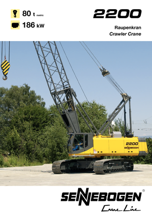 Crawler cranes - Lattice boom Sennebogen 2200