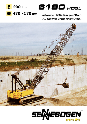 Crawler cranes - Lattice boom Sennebogen 6180 HD SL