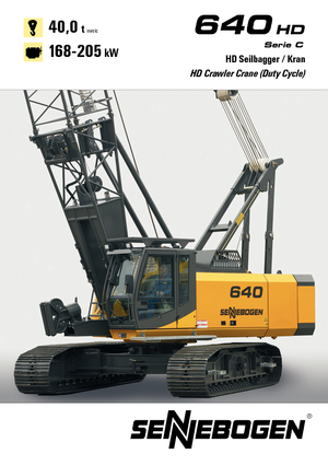 Crawler cranes - Lattice boom Sennebogen 640 HD