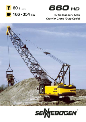 Crawler cranes - Lattice boom Sennebogen 660 HD