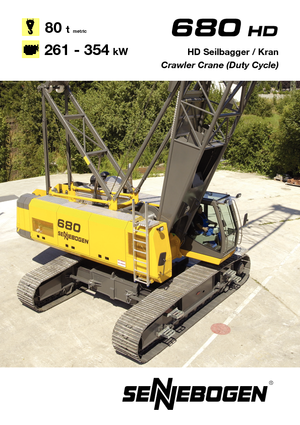 Crawler cranes - Lattice boom Sennebogen 680 HD