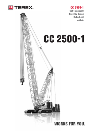 Crawler cranes - Lattice boom Terex-Demag CC 2500-1