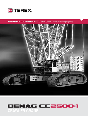 Crawler cranes - Lattice boom Terex-Demag CC 2500-1