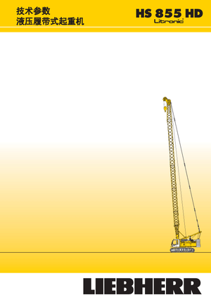 Paletli vinçler - kafes patlaması Liebherr HS 855 HD Litr.