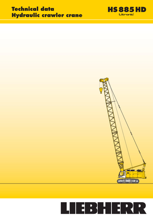 Crawler cranes - Lattice boom Liebherr HS 885 HD Litr.