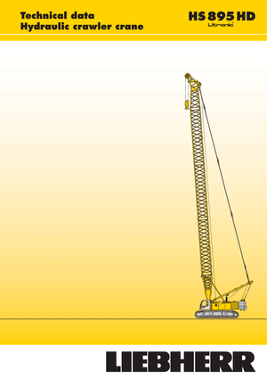 Crawler cranes - Lattice boom Liebherr HS 895 HD