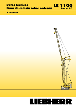 Crawler cranes - Lattice boom Liebherr LR 1100