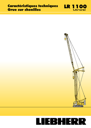 Crawler cranes - Lattice boom Liebherr LR 1100