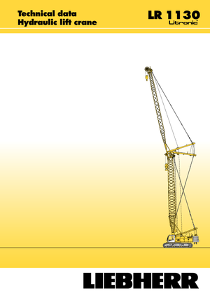 Crawler cranes - Lattice boom Liebherr LR 1110