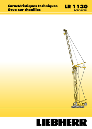 Crawler cranes - Lattice boom Liebherr LR 1110