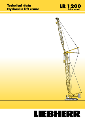 Crawler cranes - Lattice boom Liebherr LR 1200