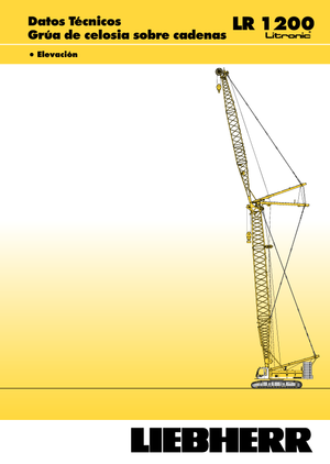 Crawler cranes - Lattice boom Liebherr LR 1200