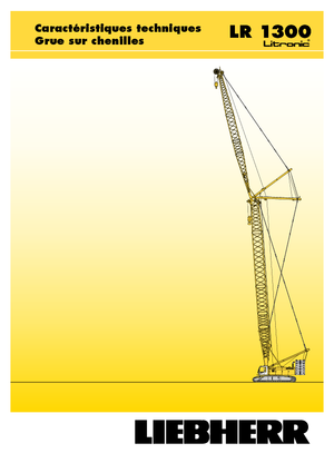 Crawler cranes - Lattice boom Liebherr LR 1300 SX
