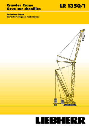 Paletli vinçler - kafes patlaması Liebherr LR 1350/1