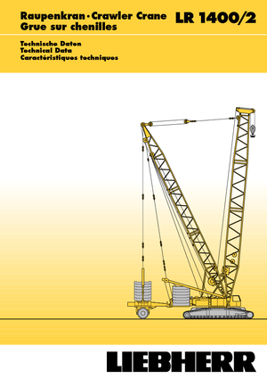Crawler cranes - Lattice boom Liebherr LR 1400/2