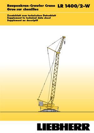 Crawler cranes - Lattice boom Liebherr LR 1400/2