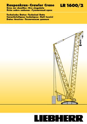 Crawler cranes - Lattice boom Liebherr LR 1600/2