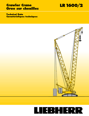 Crawler cranes - Lattice boom Liebherr LR 1600/2
